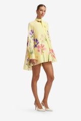 Libby Mini Dress - Agapanthus Print Dress Mini