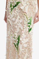 Kyra Embellished Lace Maxi Skirt - Snow Meadow Skirts