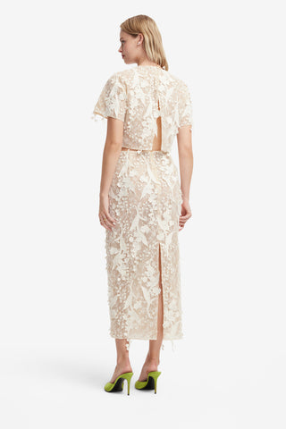 Kyra Embellished Lace Maxi Skirt - Snow Meadow Skirts
