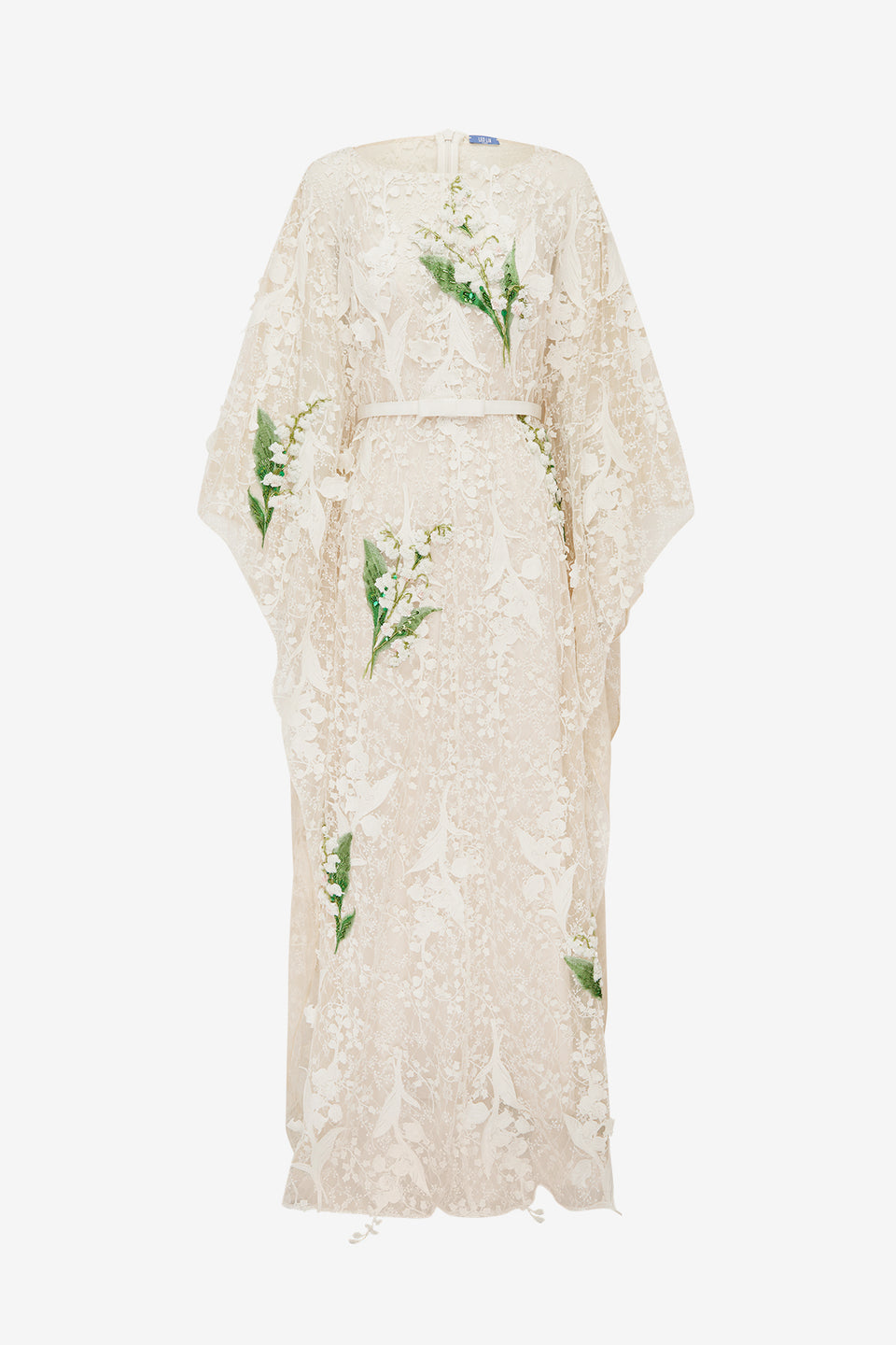 Willow Embellished Lace Kaftan Maxi - Snow Meadow Dress Maxi