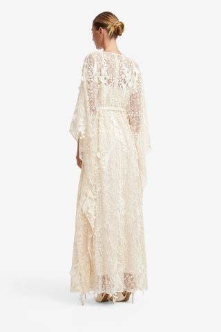 Willow Embellished Lace Kaftan Maxi - Snow Meadow Dress Maxi