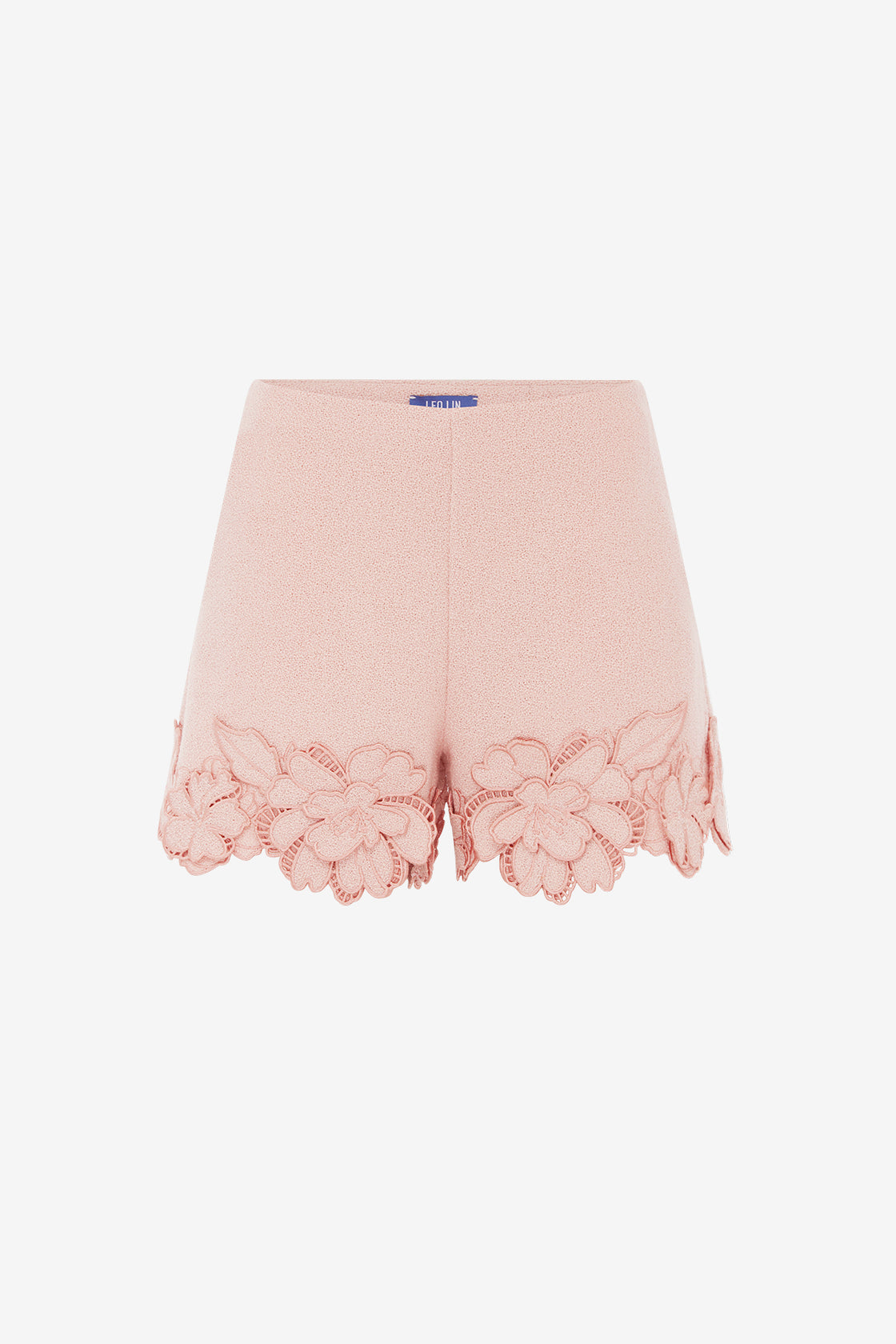 Elle Applique Tweed Shorts - Dusty Pink Shorts