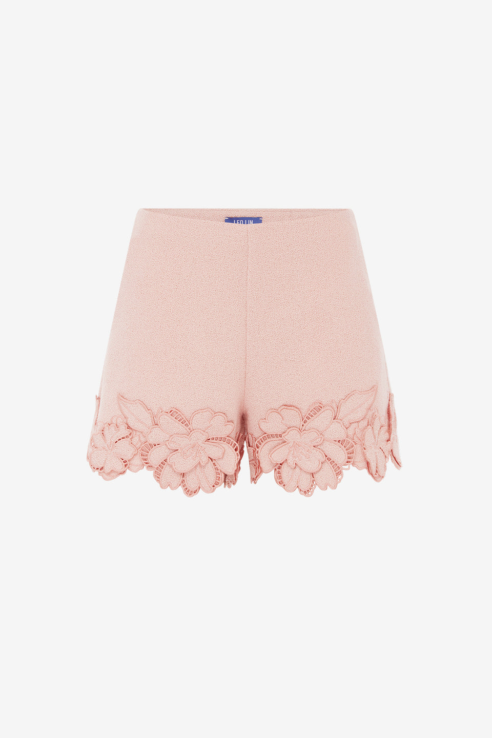 Elle Applique Tweed Shorts - Dusty Pink Shorts