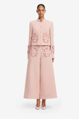 Christina Applique Tweed Pants - Dusty Pink Pants