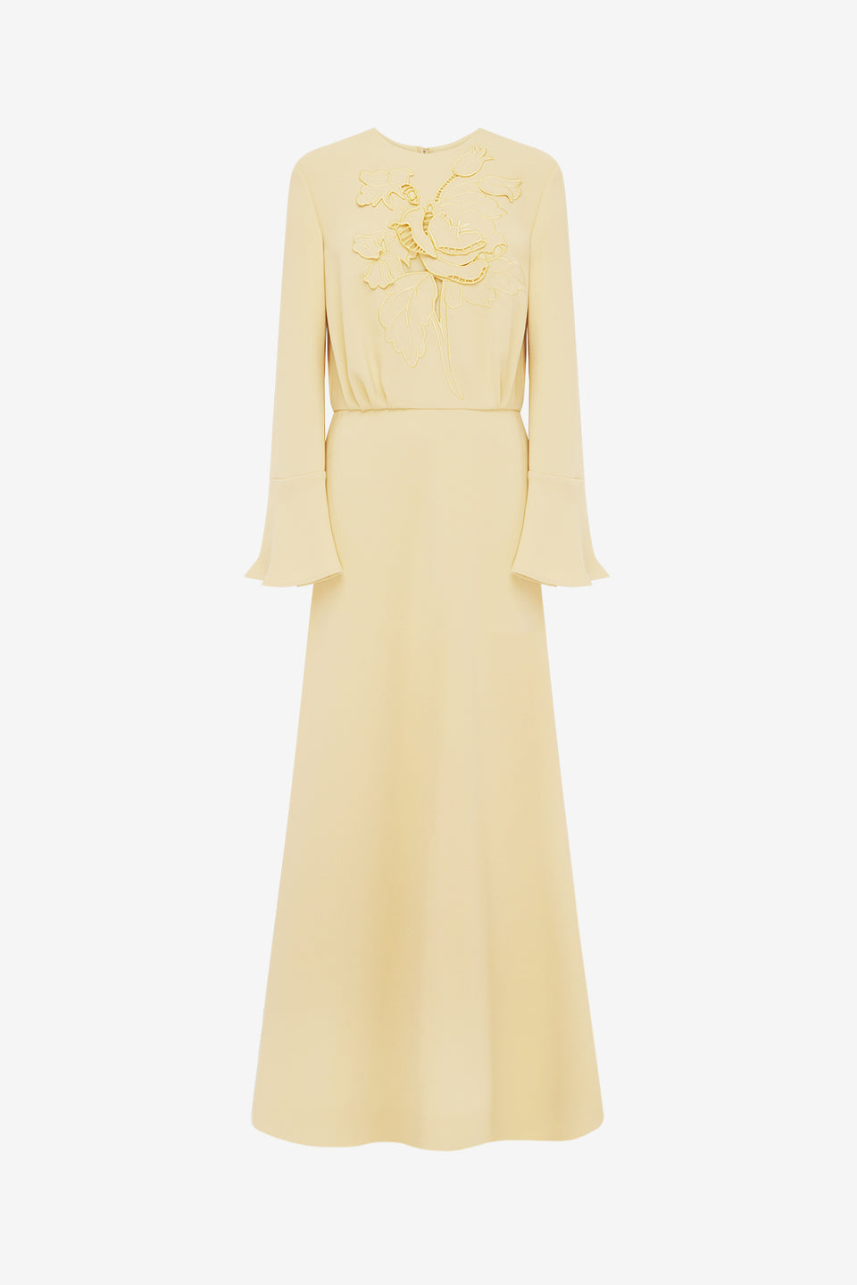 Kinsley Applique Maxi Dress - Dusty Yellow Dress Maxi