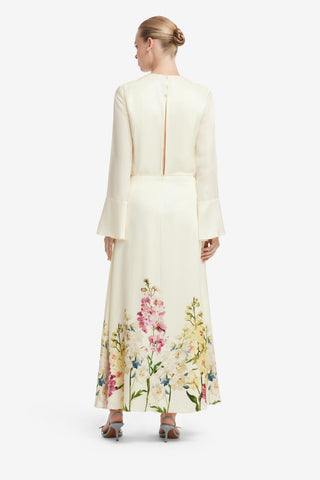 Kinsley Maxi Dress - Snapdragon Print in Snow Dress Maxi