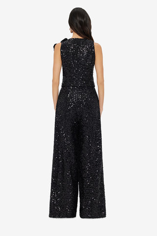 Exclusive LEO LIN Anna-May Sequin Vest - Onyx