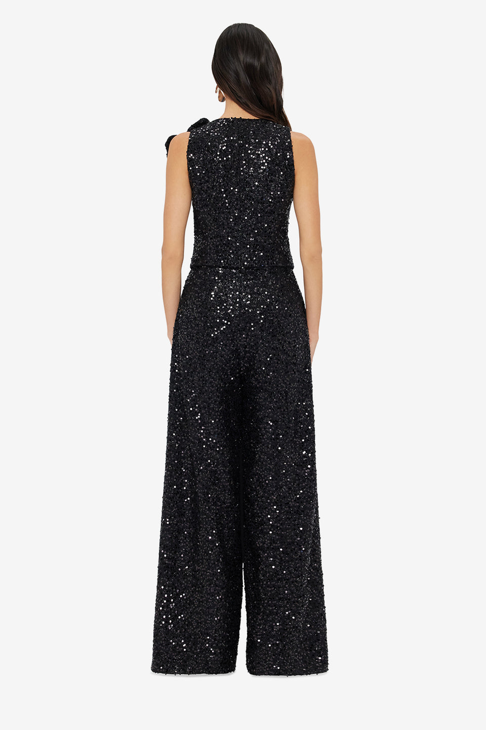 Exclusive LEO LIN Greta Sequin Pants - Onyx