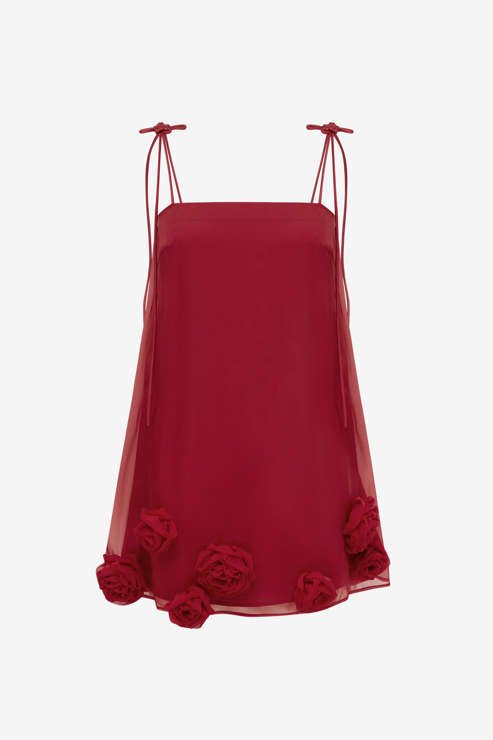 Exclusive LEO LIN Xuan Rose Top - Garnet