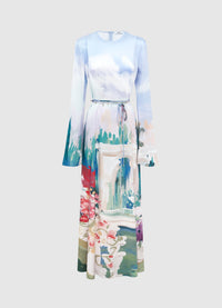 Exclusive Leo Lin Francesca Maxi Dress - Jardin Print