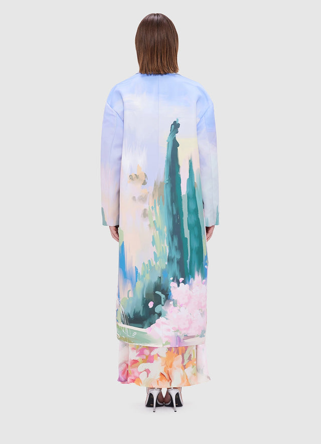 Exclusive Leo Lin Zina Cocoon Coat - Jardin Print