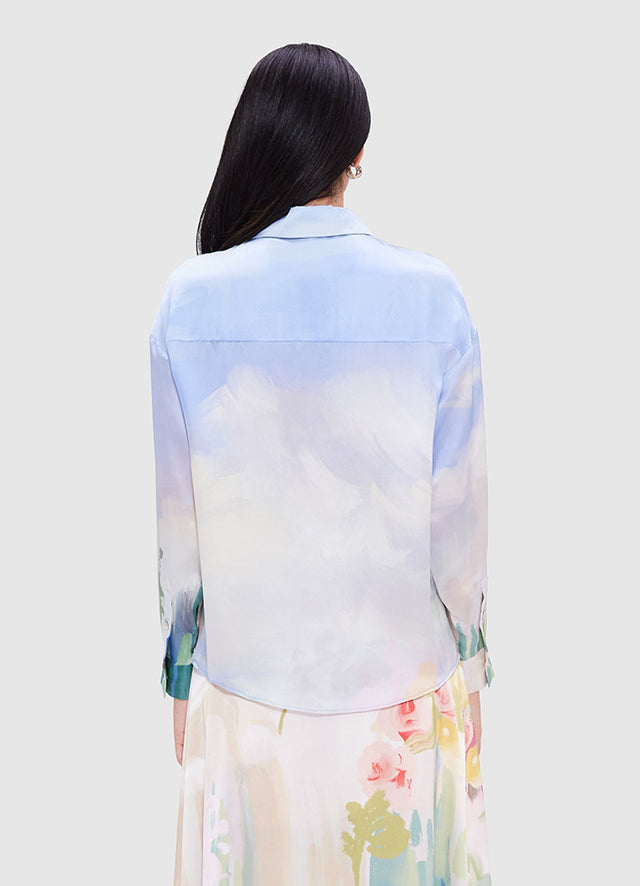 Exclusive Leo Lin Mariella Blouse - Jardin Print