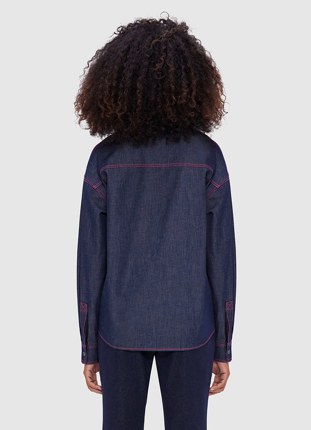 Exclusive Leo Lin Dione Denim Shirt - Indigo