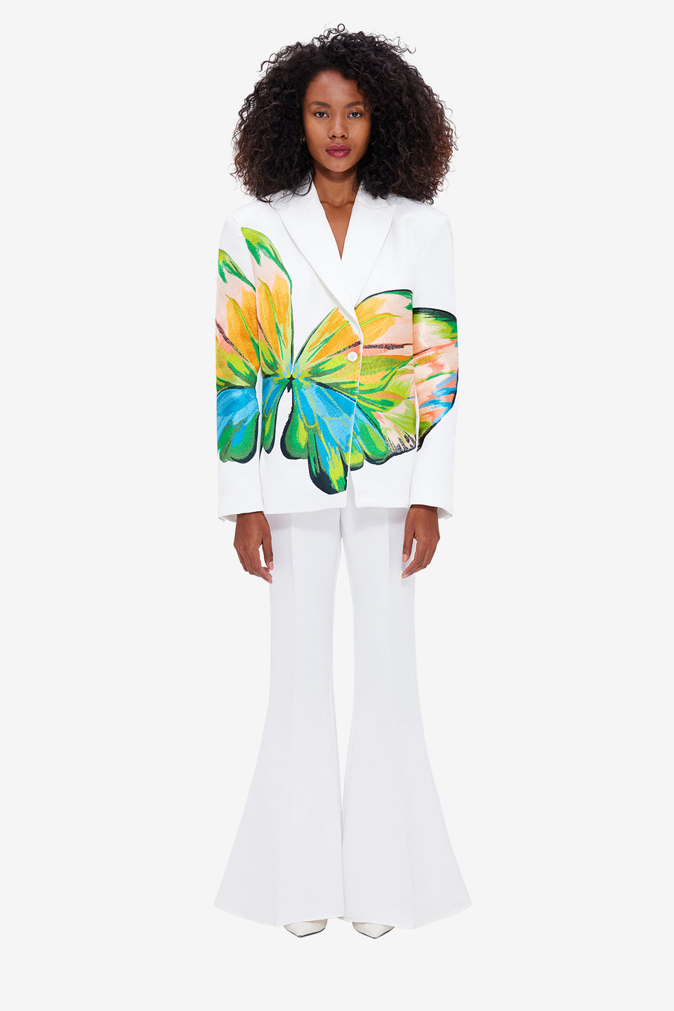 Exclusive LEO LIN Maya Flared Pants - Snow