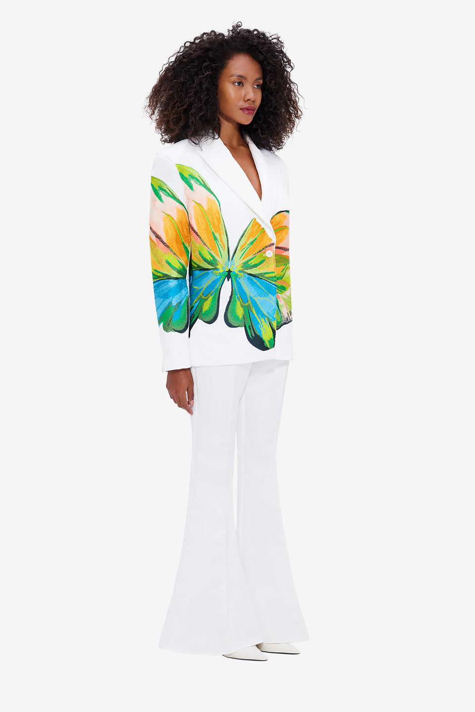 Exclusive LEO LIN Maya Flared Pants - Snow