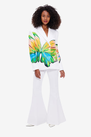 Exclusive LEO LIN Maya Flared Pants - Snow