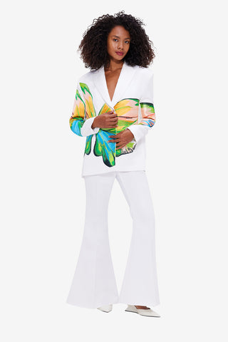 Exclusive LEO LIN Maya Flared Pants - Snow