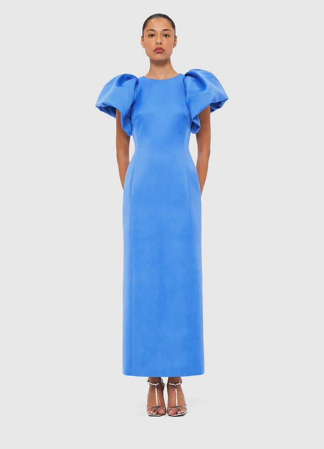 Exclusive Leo Lin Lucinda Maxi Dress - Steel Blue