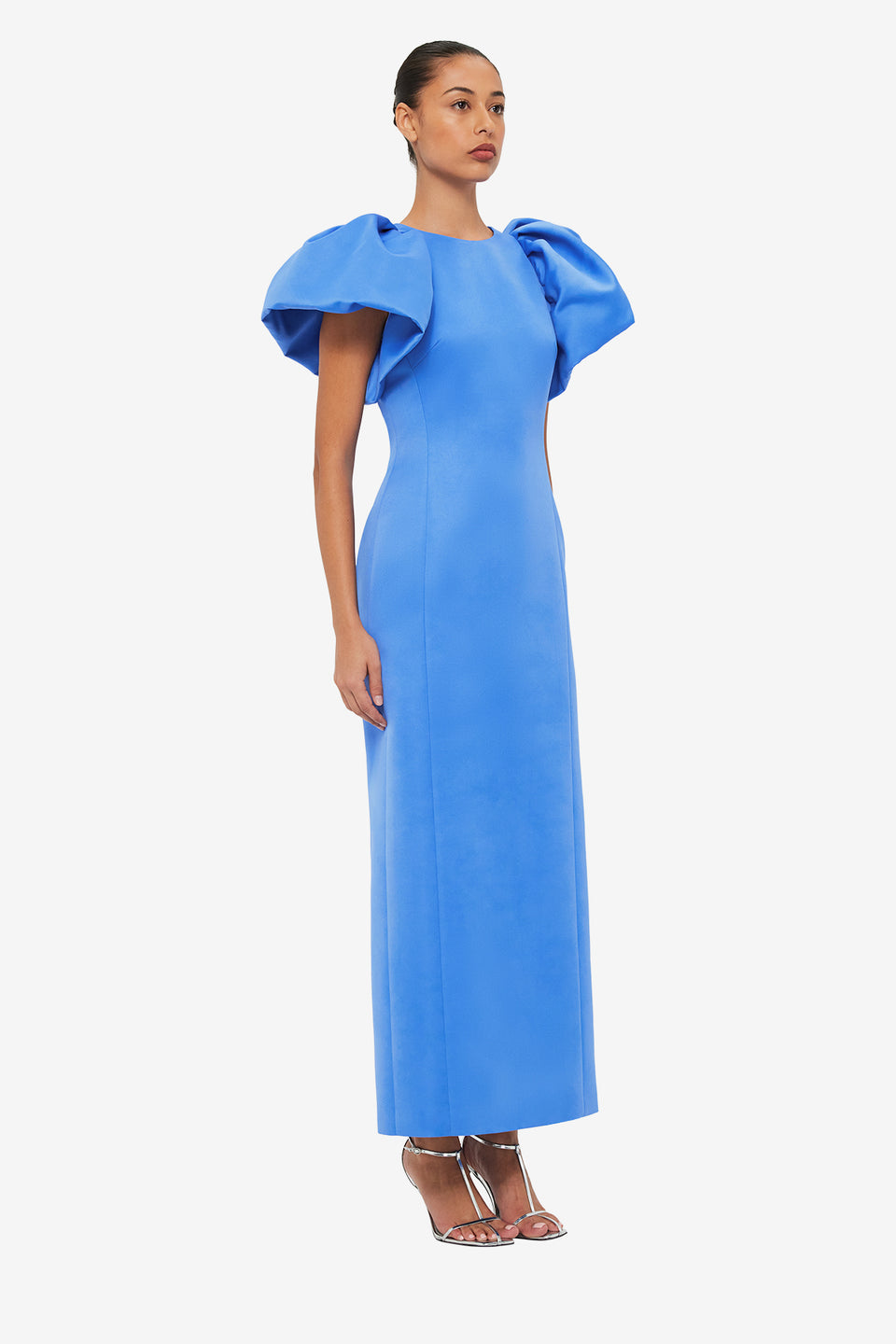 Exclusive LEO LIN Lucinda Maxi Dress - Steel Blue
