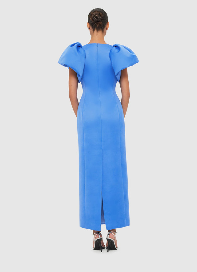 Exclusive Leo Lin Lucinda Maxi Dress - Steel Blue