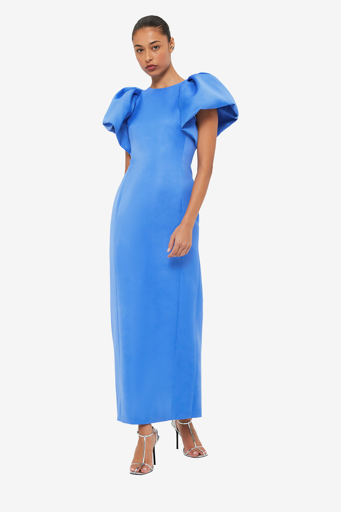 Exclusive LEO LIN Lucinda Maxi Dress - Steel Blue