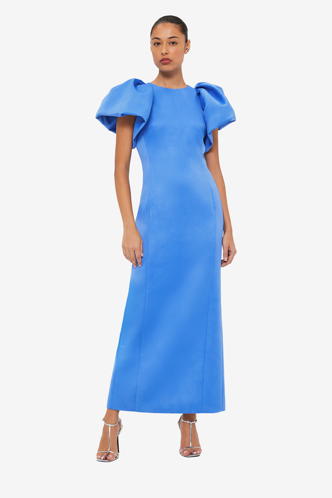 Exclusive LEO LIN Lucinda Maxi Dress - Steel Blue
