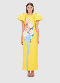 Exclusive Leo Lin Lucinda Maxi Dress - Bouquet Print