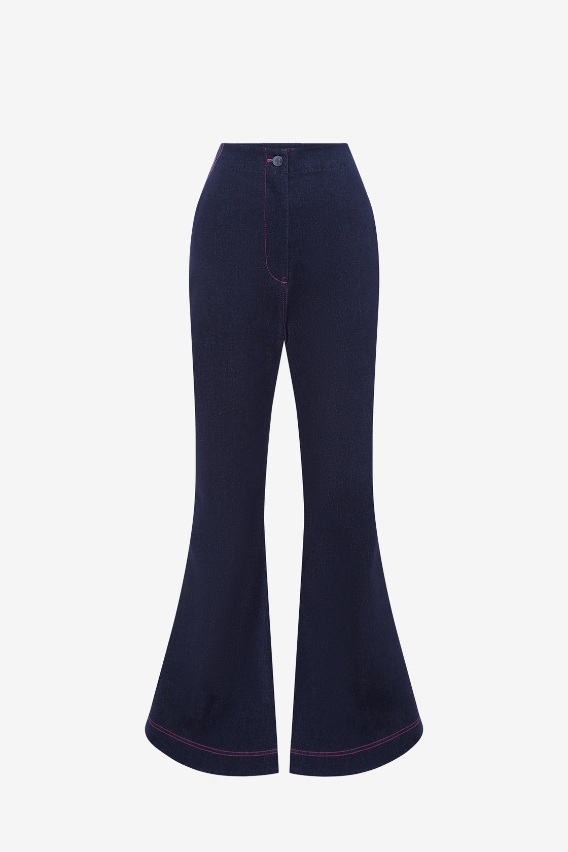 Exclusive LEO LIN Maya Denim Flared Jeans - Indigo