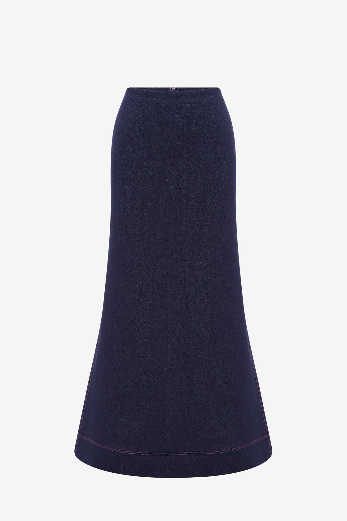 Exclusive LEO LIN Roxanne Denim Maxi Skirt - Indigo