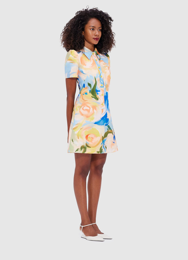 Exclusive Leo Lin Brooke Mini Dress - Bouquet Print