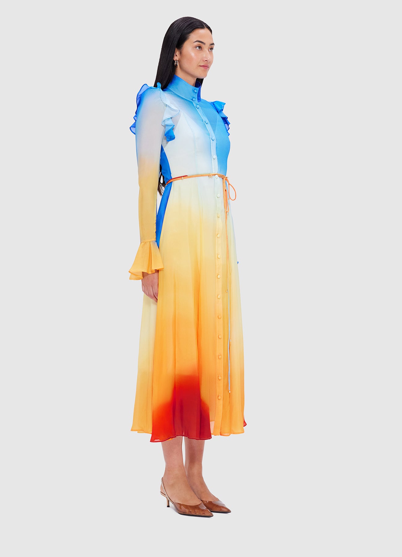 【Leo Lin】Butterfly Sleeve Midi Dress Katrina Butterfly Sleeve Midi Dress - Enigma | LEO LIN
