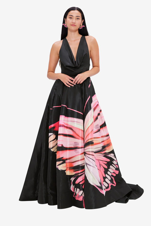 Exclusive LEO LIN Arya Gown - Papillon Print