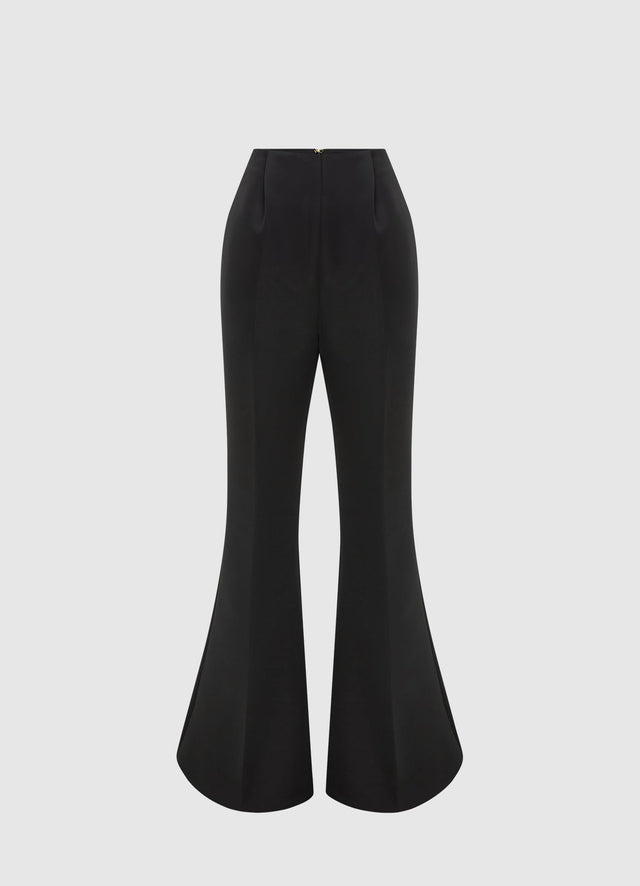 Exclusive Leo Lin Maya Flared Pants - Ebony