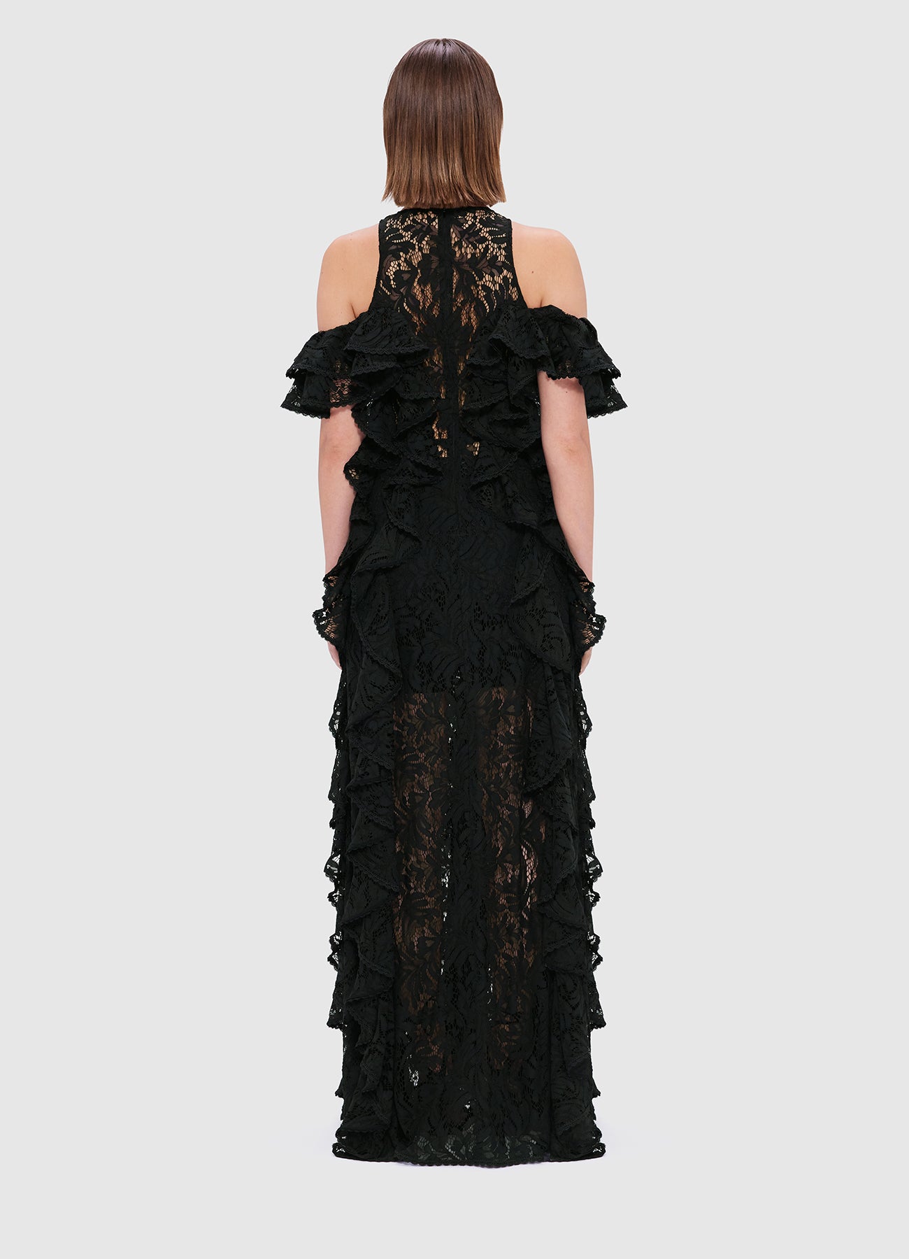 Lori Lace Maxi Dress - Ebony | LEO LIN® Official Website