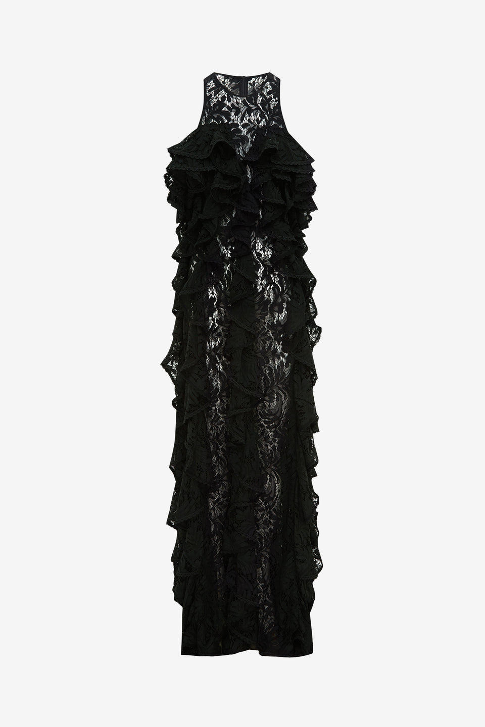 Exclusive LEO LIN Lori Lace Maxi Dress - Ebony
