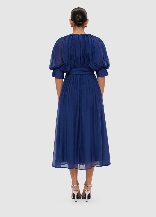 Emma Midi Dress - Oxford Blue