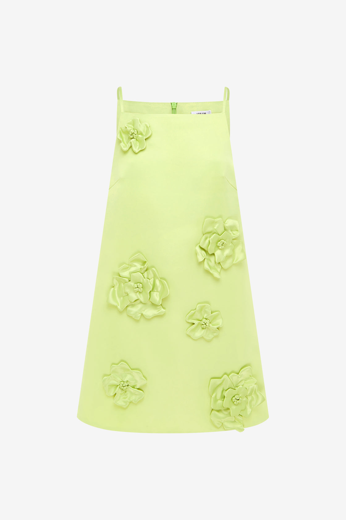 Exclusive LEO LIN Leia Petal Mini Dress - Chartreuse