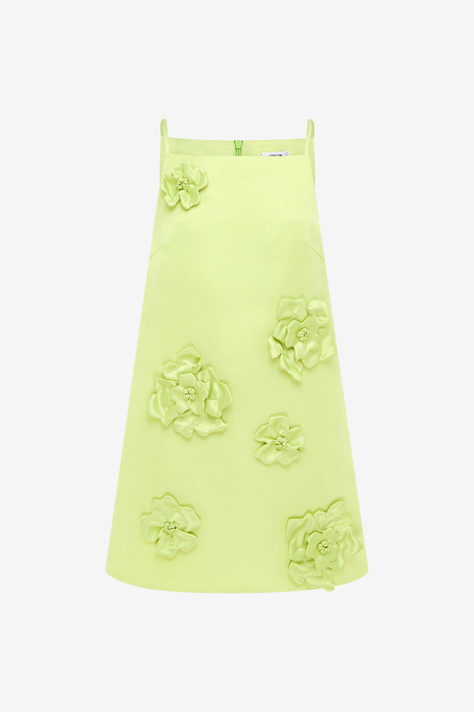 Exclusive LEO LIN Leia Petal Mini Dress - Chartreuse