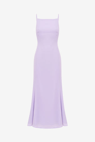 Exclusive LEO LIN Regina Midi Dress - Lilac