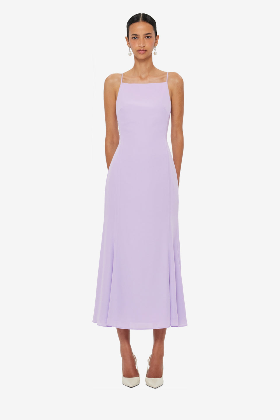 Regina Midi Dress - Lilac