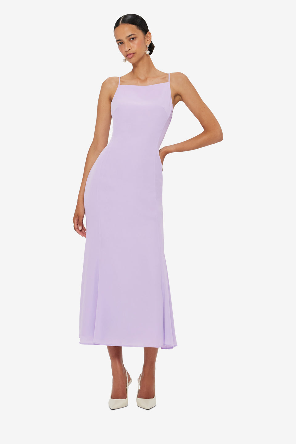 Regina Midi Dress - Lilac