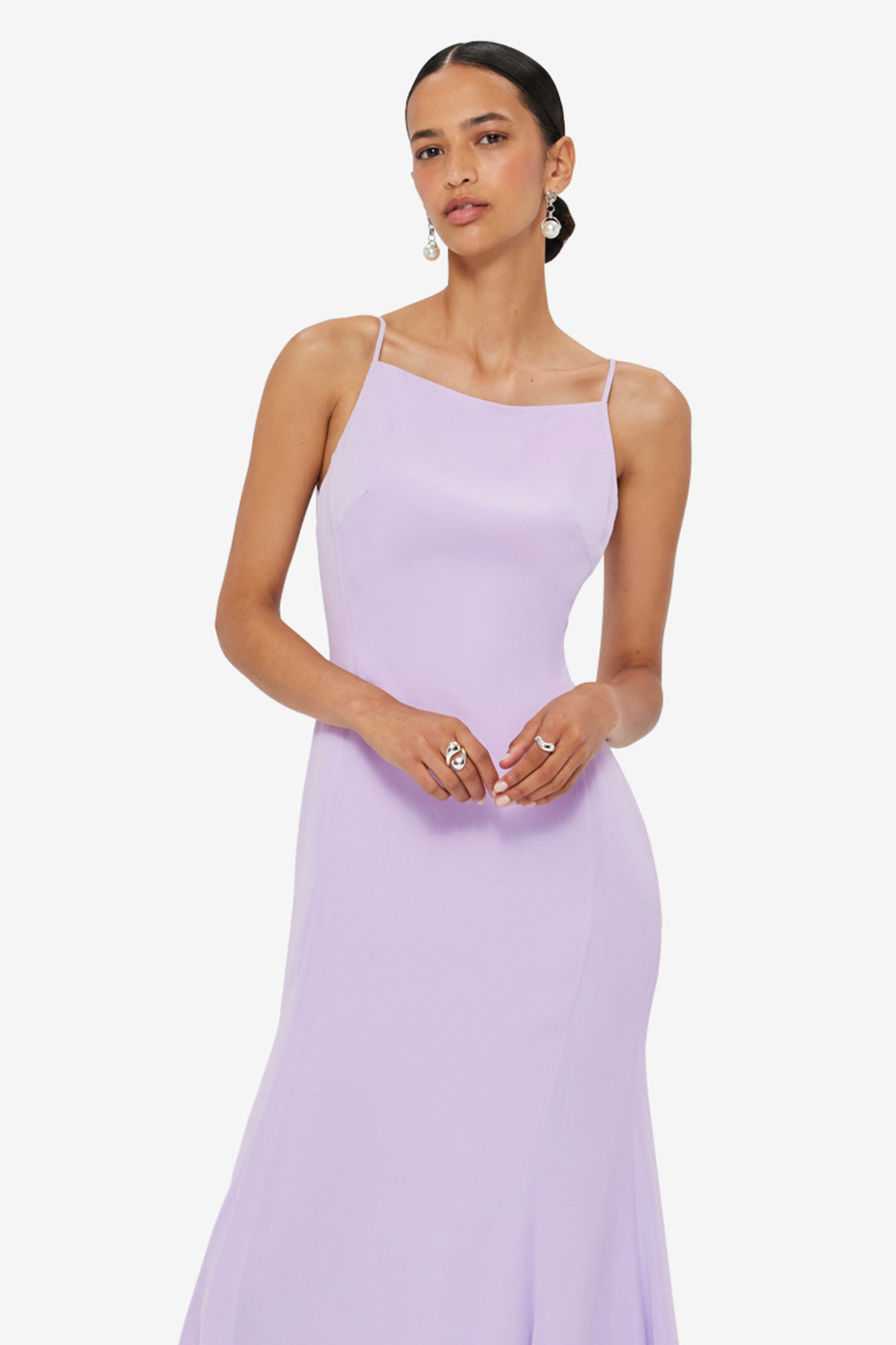 Regina Midi Dress - Lilac