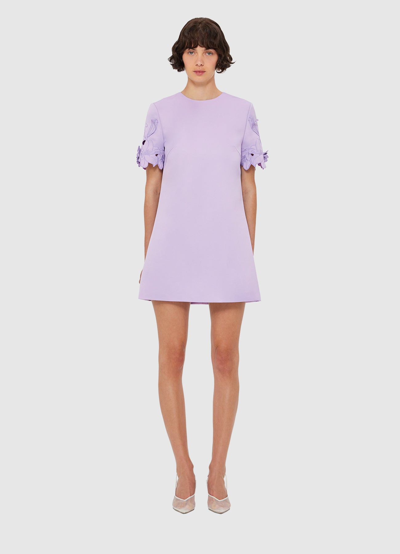【Leo Lin】Rosario Applique Floral Bustier Mini Dress Leo Lin Rosario Appliqué Bustier Mini Dress – Vermillion