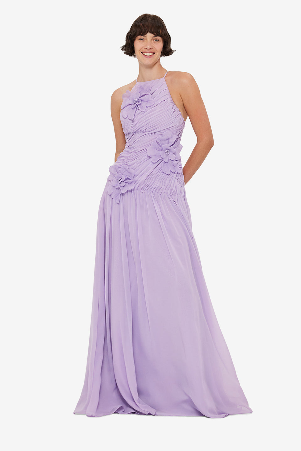 Amya Petal Gown - Lilac