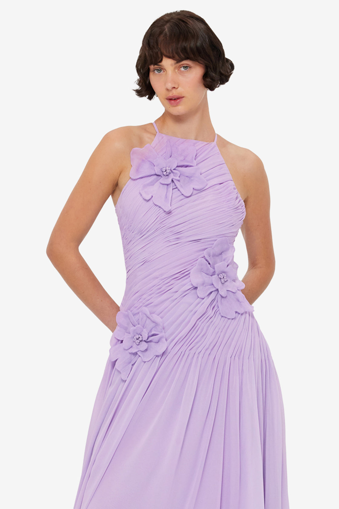 Amya Petal Gown - Lilac