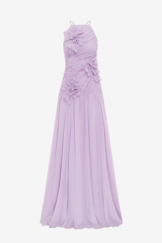 Exclusive LEO LIN Amya Petal Gown - Lilac