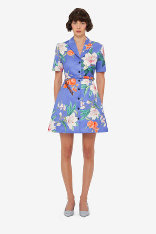 Brigitte Mini Dress - Lavish Print in Moonlight