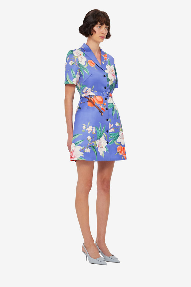Brigitte Mini Dress - Lavish Print in Moonlight