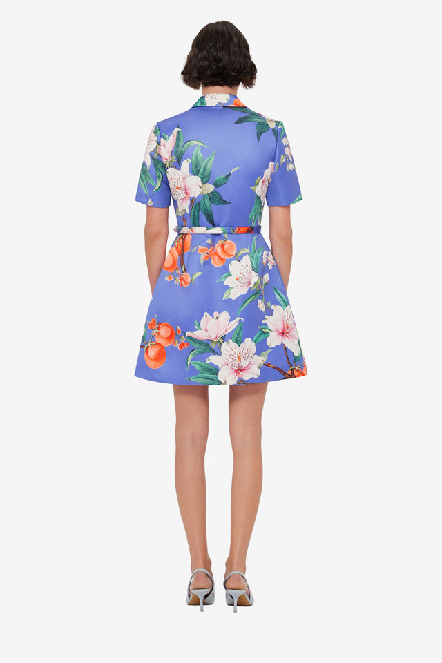Brigitte Mini Dress - Lavish Print in Moonlight