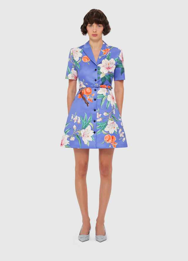 Exclusive LEO LIN Brigitte Mini Dress - Lavish Print in Moonlight